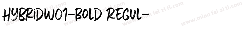 HybridW01-Bold Regul字体转换